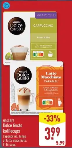 ALDI Nescafe dolce gusto koffiecups aanbieding