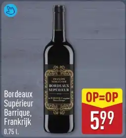 ALDI Bordeaux supérieur barrique frankrijk aanbieding