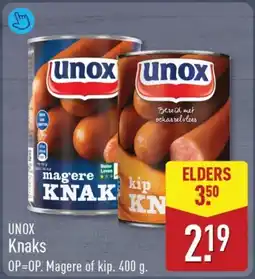 ALDI Unox knaks aanbieding