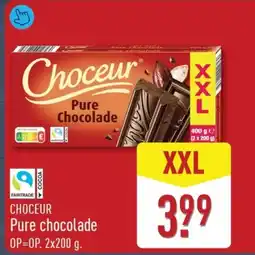 ALDI Choceur pure chocolade aanbieding