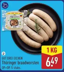 ALDI Thüringer braadworsten aanbieding