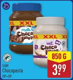 ALDI Sam chocopasta aanbieding