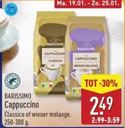 ALDI Barissimo cappuccino aanbieding