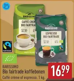 ALDI Barissimo bio fairtrade koffiebonen aanbieding