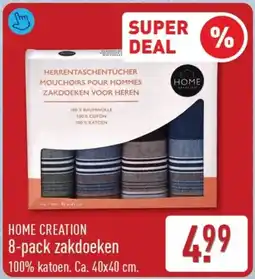 ALDI HOME CREATION zakdoeken aanbieding