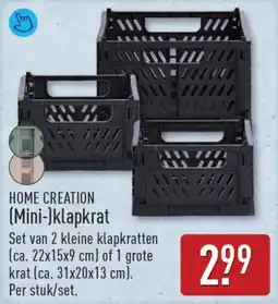 ALDI Home creation mini klapkrat aanbieding