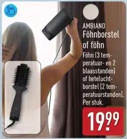 ALDI Ambiano föhnborstel of föhn aanbieding