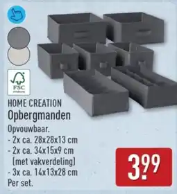 ALDI Home creation opbergmanden aanbieding