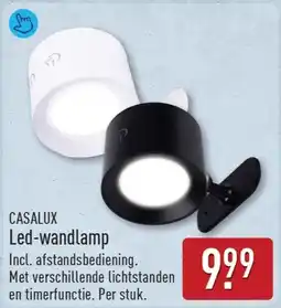 ALDI Casalux led wandlamp aanbieding