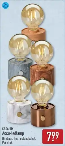 ALDI Casalux accu ledlamp aanbieding