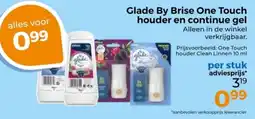 Trekpleister Glade By Brise One Touch houder en continue gel aanbieding