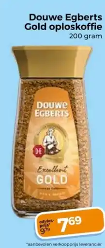 Trekpleister Douwe Egberts Gold oploskoffie aanbieding
