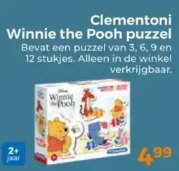 Trekpleister Clementoni Winnie the Pooh puzzel aanbieding