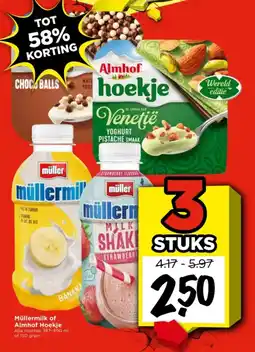 Vomar Voordeelmarkt Müllermilk of Almhof Hoekje aanbieding