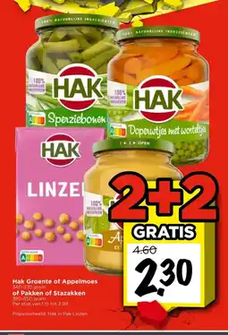 Vomar Voordeelmarkt Hak Groente of Appelmoes of Pakken of Stazakken aanbieding