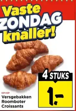 Vomar Voordeelmarkt Versgebakken Roomboter Croissants aanbieding