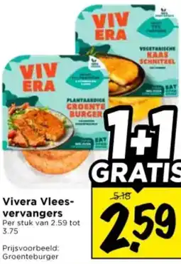 Vomar Voordeelmarkt Vivera Vlees vervangers aanbieding