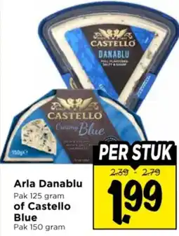Vomar Voordeelmarkt Arla Danablu. of Castello Blue aanbieding