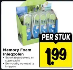 Vomar Voordeelmarkt Memory Foam Inlegzolen aanbieding