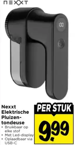 Vomar Voordeelmarkt Nexxt Elektrische Pluizen tondeuse aanbieding
