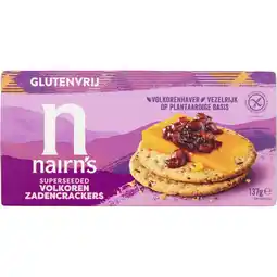 Albert Heijn Nairn's Volkoren zadencrackers glutenvrij aanbieding