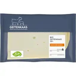 Albert Heijn AH Biologisch Geitenkaas jong belegen 50+ plakken aanbieding