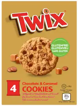 Albert Heijn Twix Chocolate & caramel cookies gluten free aanbieding