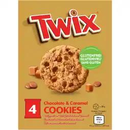 Albert Heijn Twix Chocolate & caramel cookies gluten free aanbieding