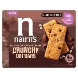 Albert Heijn Nairn's Belgian chocolate chunk crunchy oat bars aanbieding