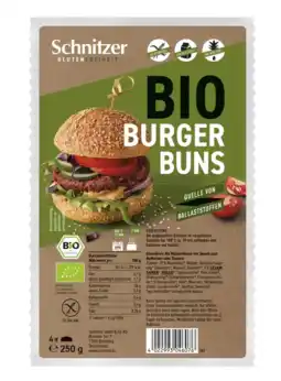 Albert Heijn Schnitzer Bio burger buns glutenvrij aanbieding