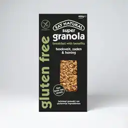 Albert Heijn Eat Natural Super granola boekweit gluten free aanbieding