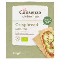 Albert Heijn Consenza Cracker erwt linzen glutenvrij bio aanbieding