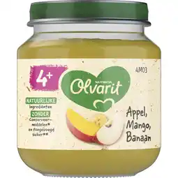 Albert Heijn Olvarit Appel mango banaan 4m+ aanbieding