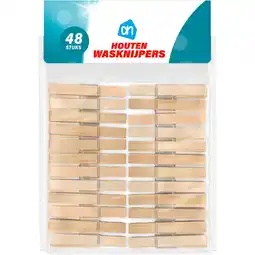 Albert Heijn AH Houten wasknijpers aanbieding