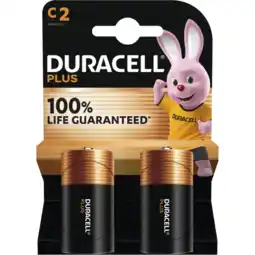 Albert Heijn Duracell Plus C-alkaline batterijen MN1400 aanbieding