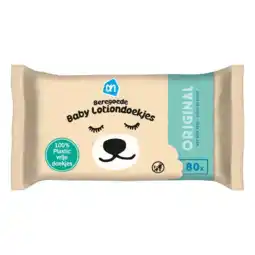 Albert Heijn AH Beregoede baby lotiondoekjes aanbieding