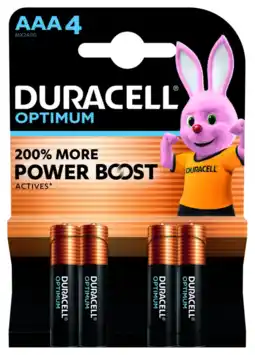 Albert Heijn Duracell Optimum AAA batterijen aanbieding