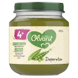 Albert Heijn Olvarit Doperwten 4m+ aanbieding