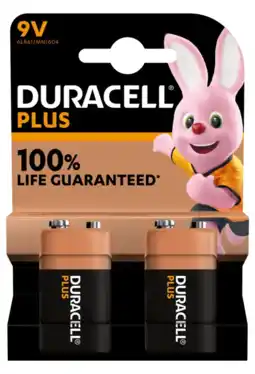 Albert Heijn Duracell Plus 9V batterijen aanbieding