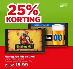 PLUS Hertog Jan Pils en 0.0% aanbieding
