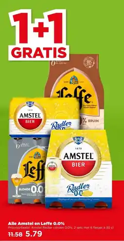 PLUS Alle Amstel en Leffe 0.0% aanbieding