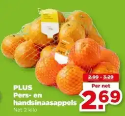 PLUS PLUS Pers en handsinaasappels aanbieding