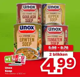 PLUS Unox Soep aanbieding
