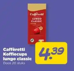 PLUS Caffèretti Koffiecups lungo classic aanbieding