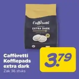 PLUS Caffèretti Koffiepads extra dark aanbieding