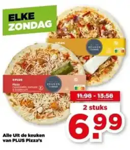 PLUS Alle Uit de keuken van PLUS Pizza's aanbieding