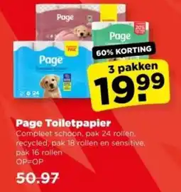 PLUS Page Toiletpapier aanbieding