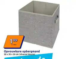 Action Opvouwbare opbergmand aanbieding
