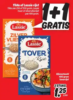 Dekamarkt Tilda of Lassie rijst aanbieding