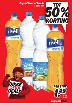 Dekamarkt Crystal Clear of Rivella aanbieding